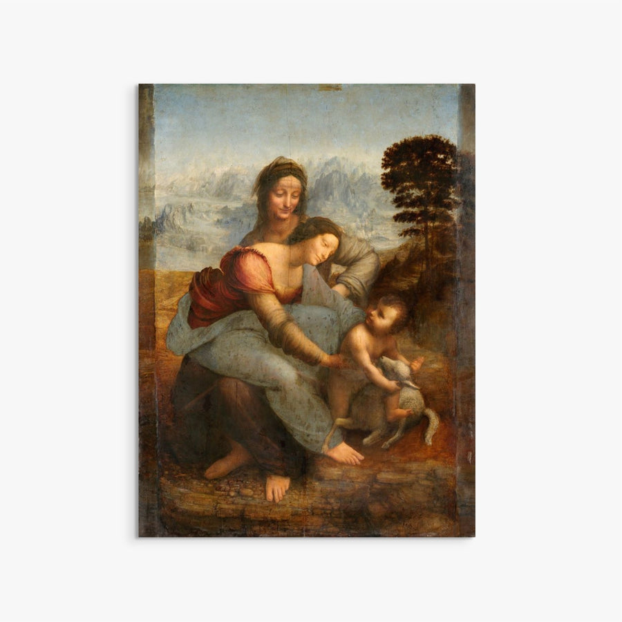 The Virgin and Child with Saint Anne  Leonardo Da Vinci ReplicArt Oil Painting Reproduction