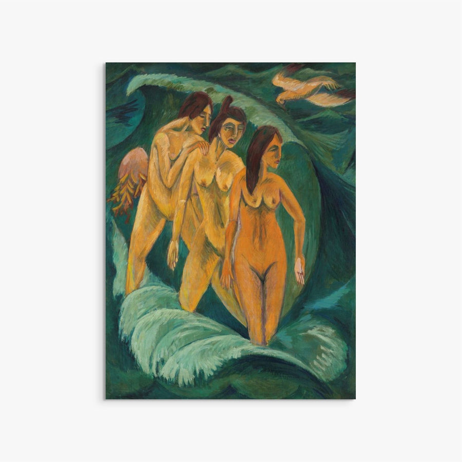 Three Bathers Ernst Ludwig Kirchner ReplicArt Oil Painting Reproduction