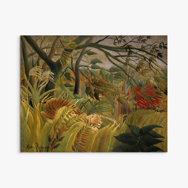 Tiger in a Tropical Storm (Surprised!) Henri Rousseau ReplicArt Oil Painting Reproduction