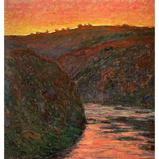 Valley of the Creuse (Sunset) Claude Monet ReplicArt Oil Painting Reproduction