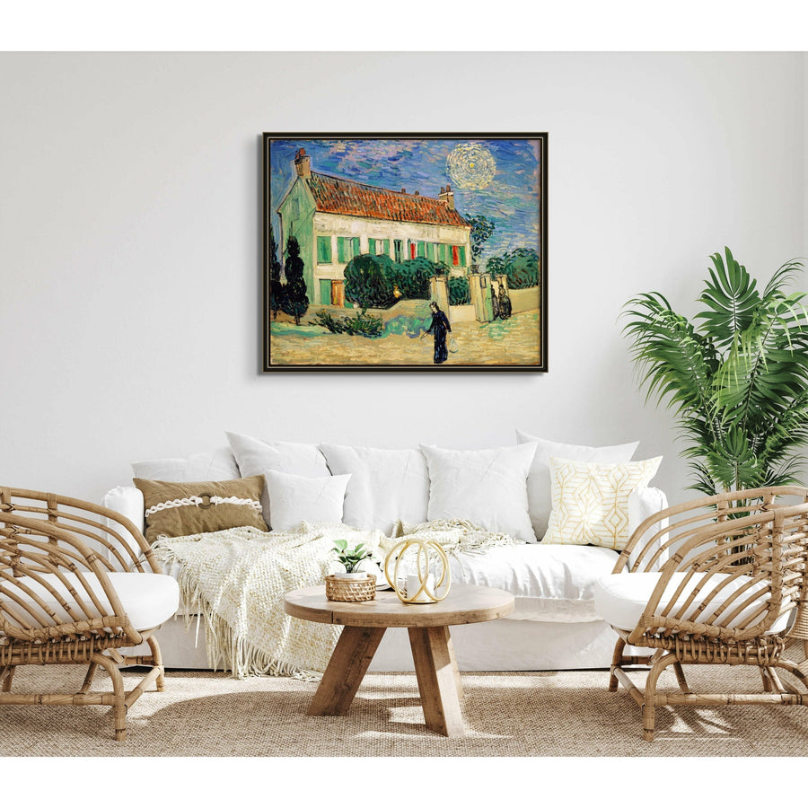 White House at Night Vincent Van gogh ReplicArt Oil Painting Reproduction