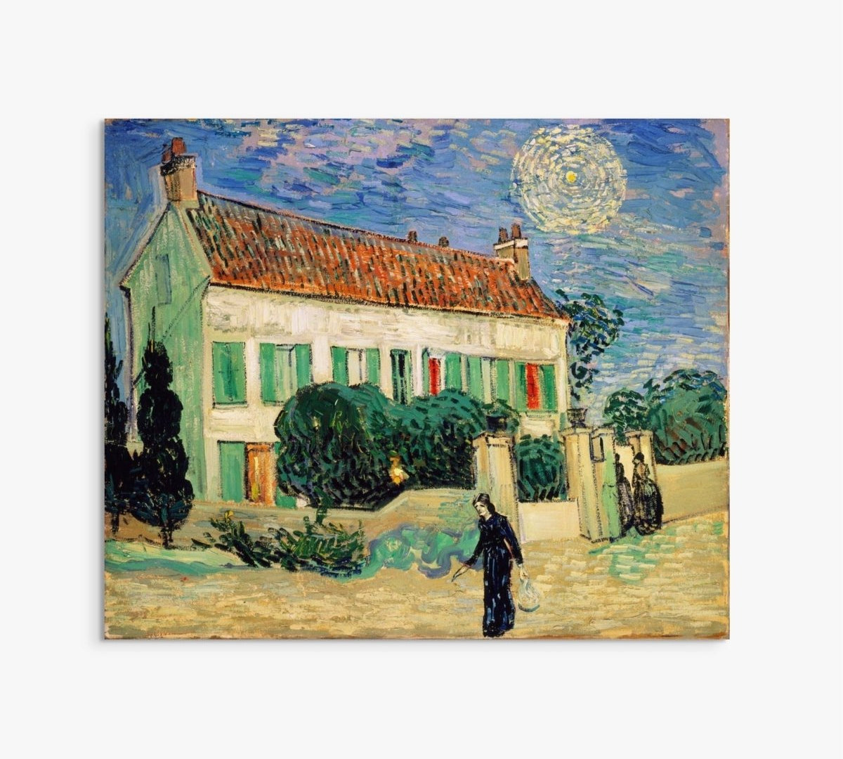 White House at Night Vincent Van gogh ReplicArt Oil Painting Reproduction