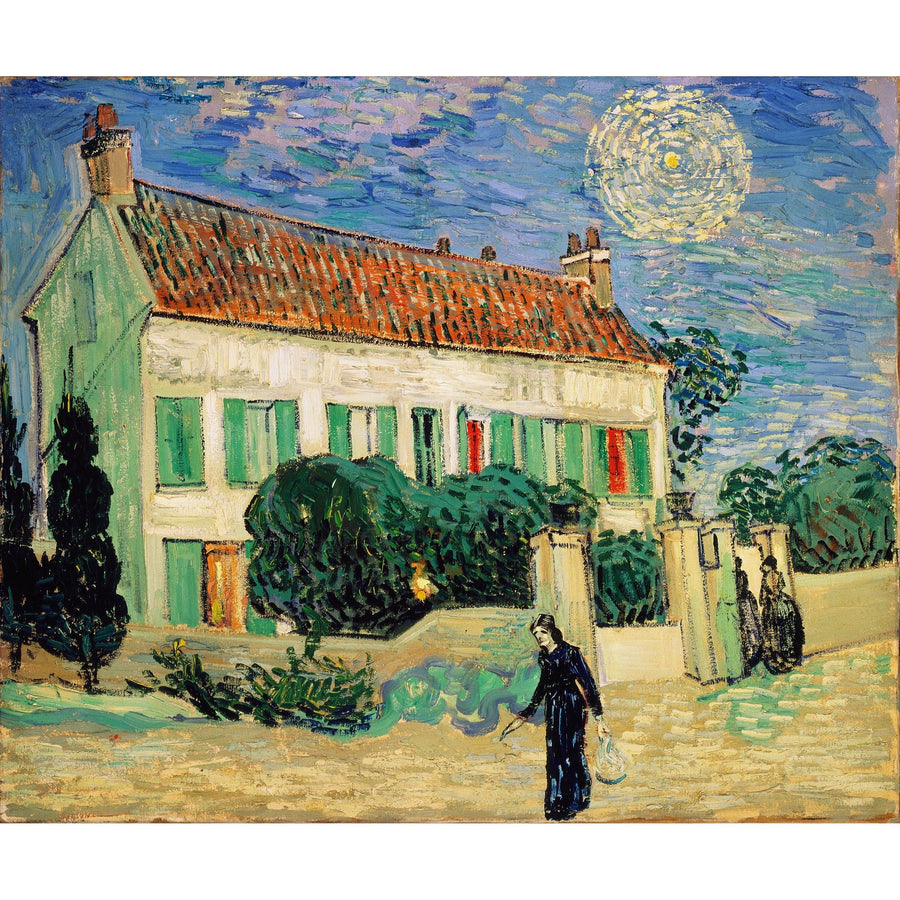 White House at Night Vincent Van gogh ReplicArt Oil Painting Reproduction