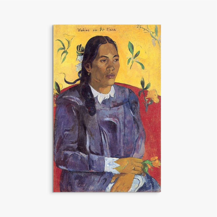 Woman with a Flower Paul Gauguin ReplicArt Oil Painting Reproduction